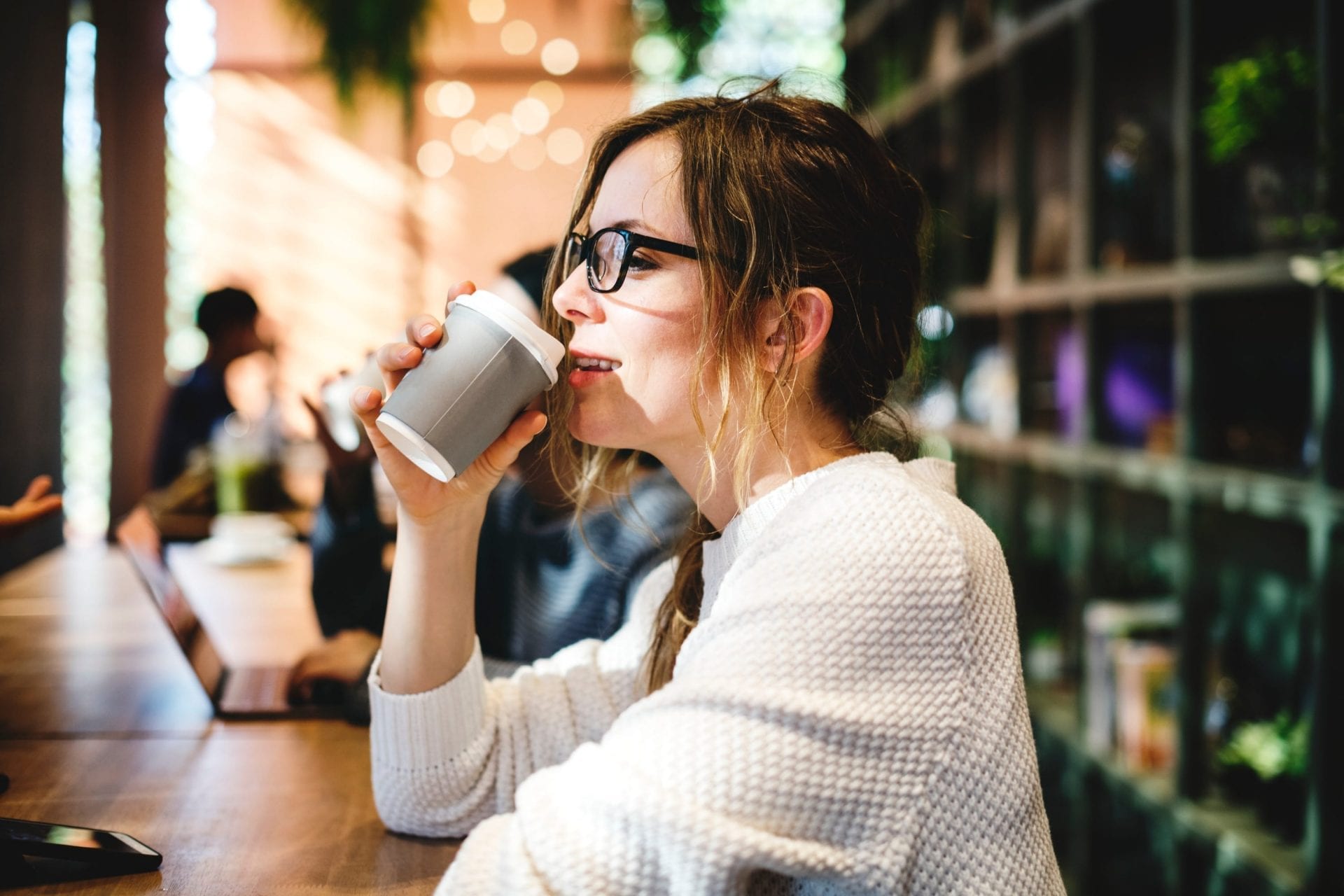 Drinking Coffee